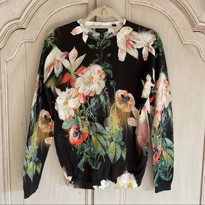 Ted Baker Floral Sweater - T. Baker Size 4 (US 10)